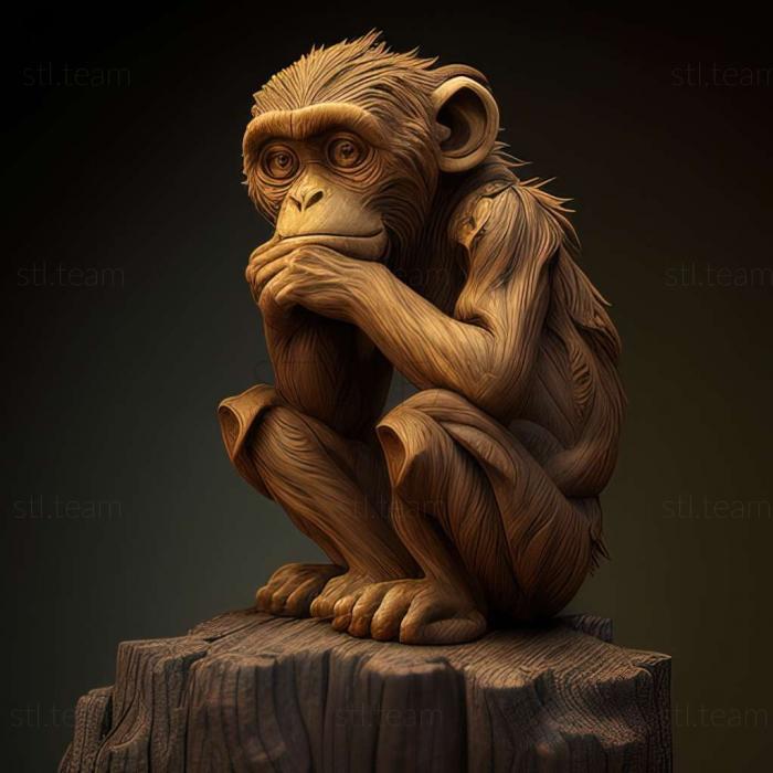 3D model monkey (STL)